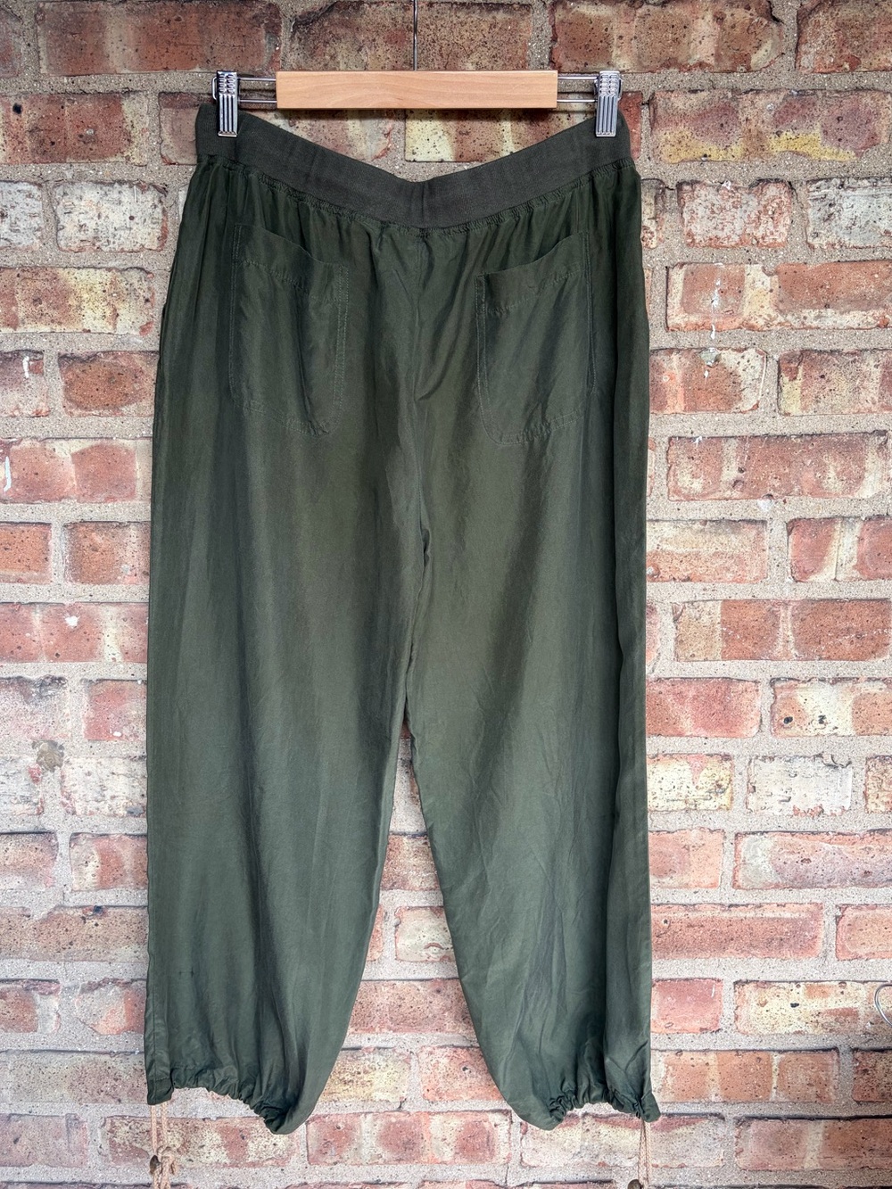Moda International Silk Drawstring Joggers - Picture 7 of 11